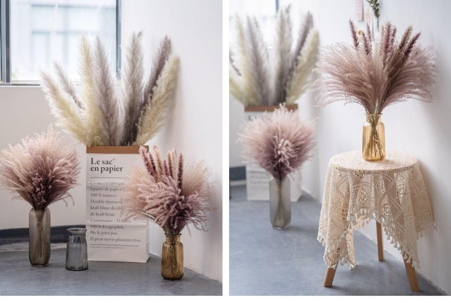 30pcs Natural Dried Pampas Grass