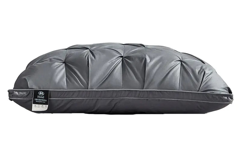 Feather Pillows with White Goose Neck Guards (Pair)