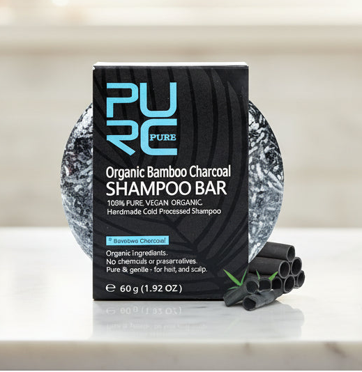 PURC Bamboo Charcoal Shampoo Bar