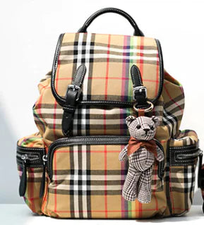 Burberry Classic Checkered Oxford Cloth Backpack