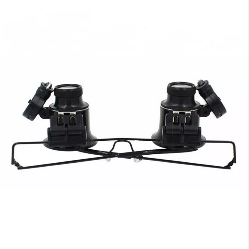 20X LED Lighted Eyeglass Loupe – Dual Magnifying Glasses