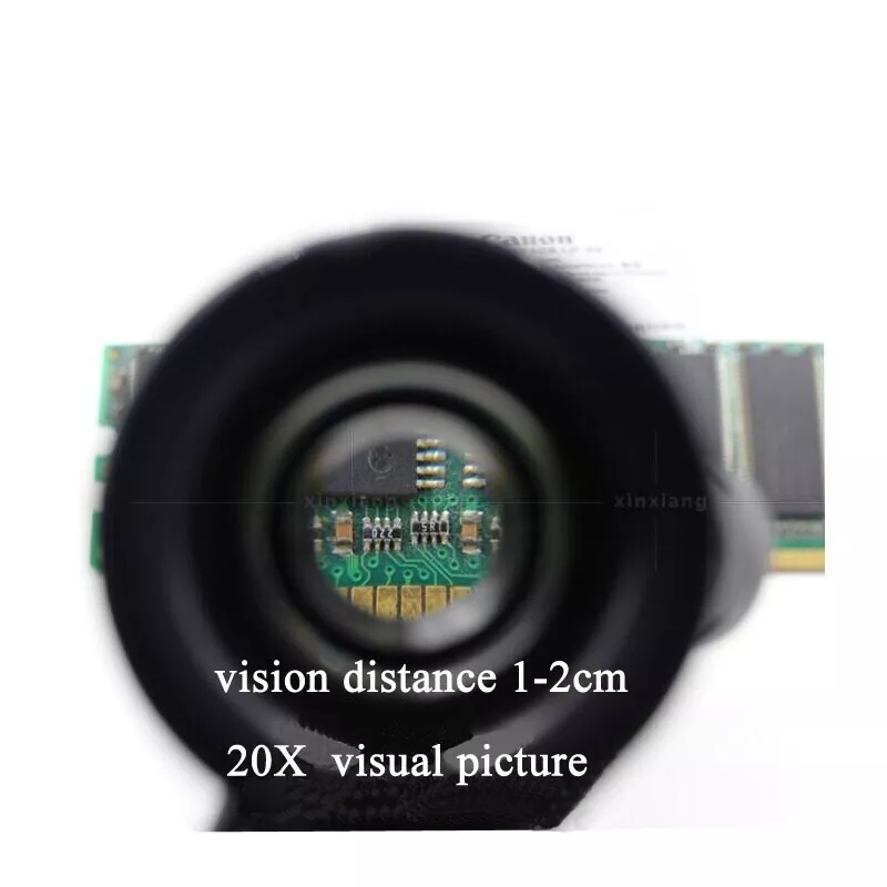 20X LED Lighted Eyeglass Loupe – Dual Magnifying Glasses