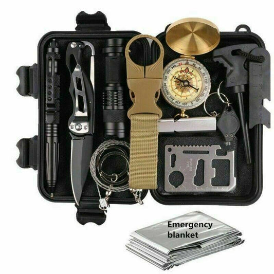 14 in 1 Outdoor Emergency Survival Kit
