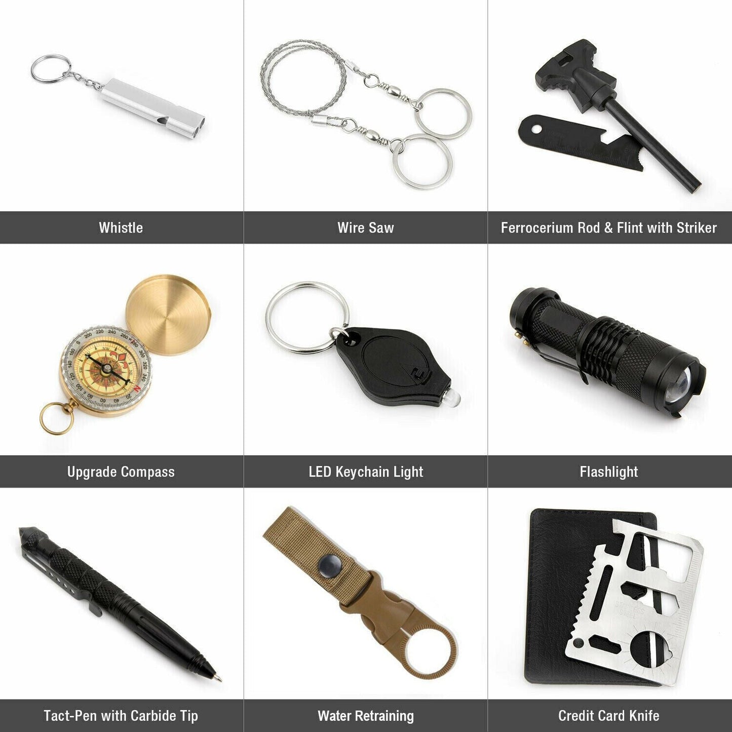 14 in 1 Outdoor Emergency Survival Kit