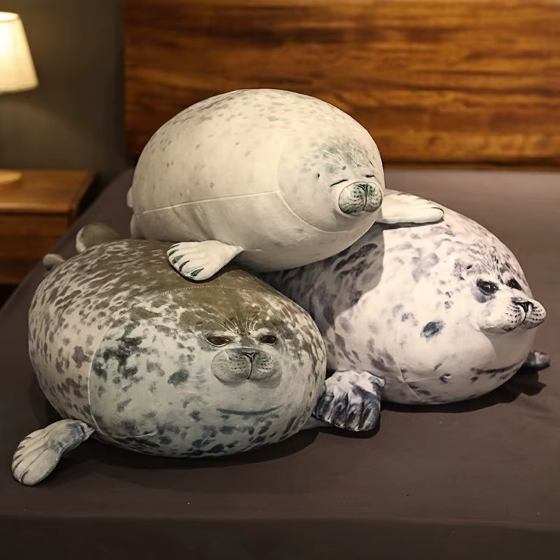 Soft Stuffed Seal Pillow