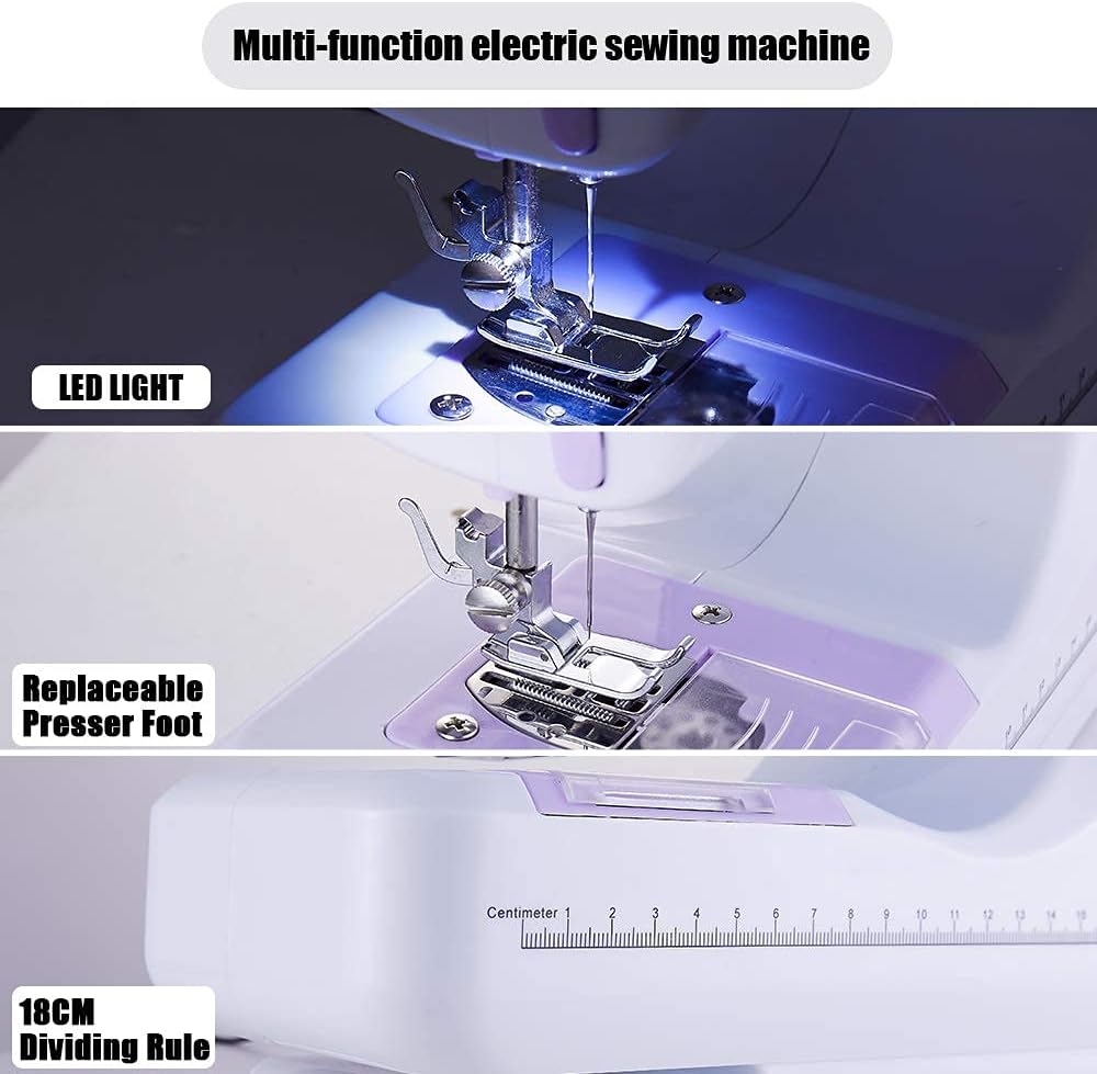 Mini Multifunctional Electric Sewing Machine for Beginners - Adjustable Speed