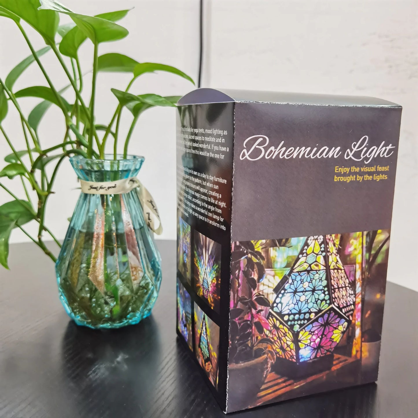 LED Starry Sky Boho Lantern