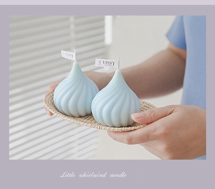 Handmade Aromatherapy Whirlwind Candle Decoration