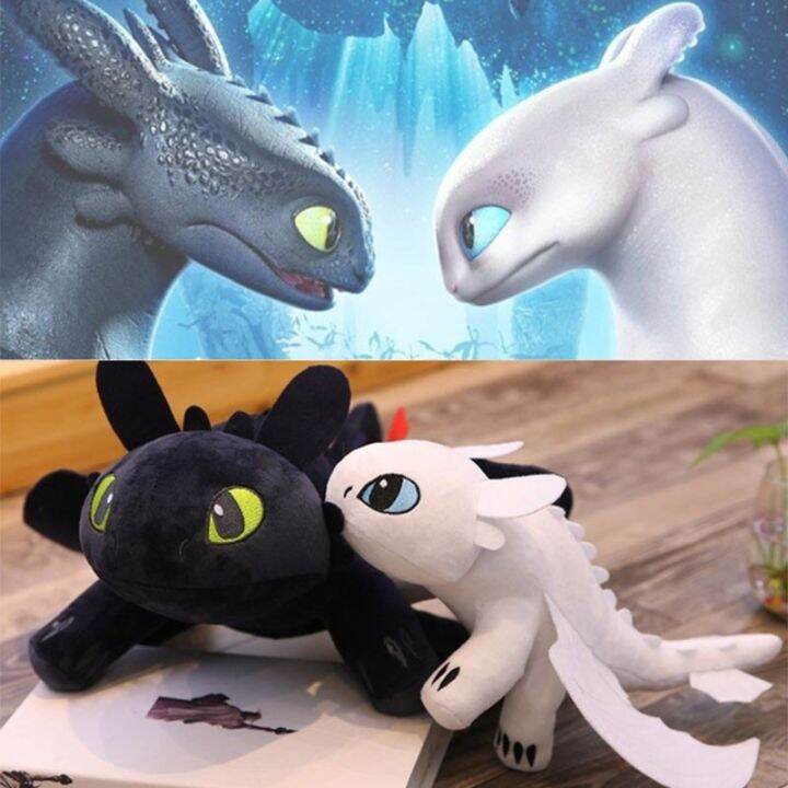 How to Train Your Dragon Toothless and Light Fury Plush