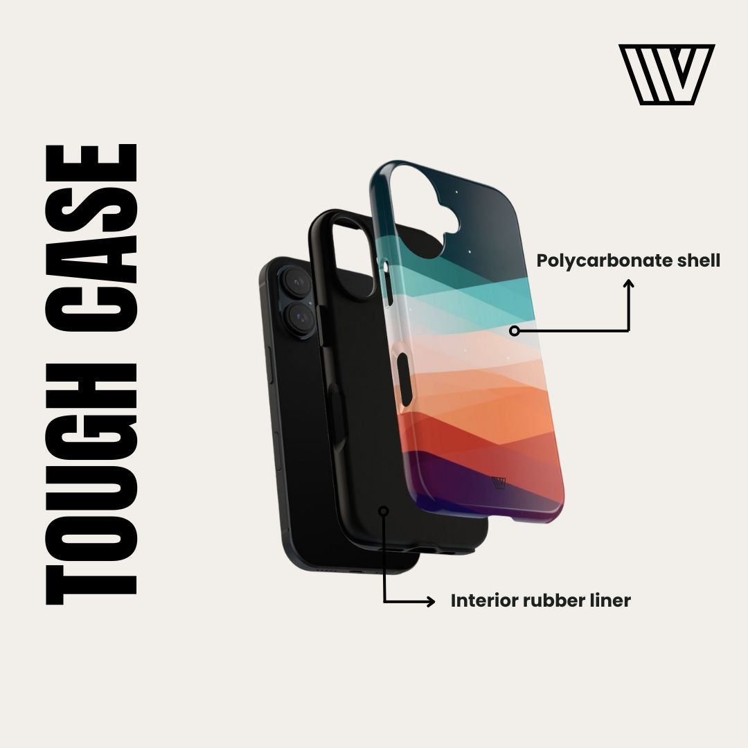 GREEN BLUE BEIGE ARGYLE | Tough Phone Case