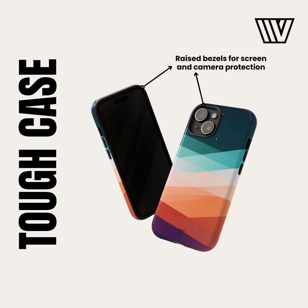 BLUE PINK BEIGE ARGYLE | Tough Phone Case
