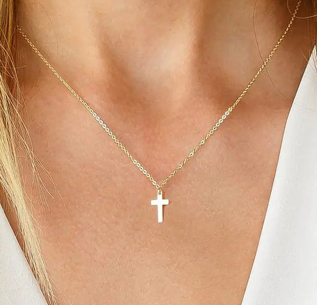 18K Gold Plated Cross Necklace