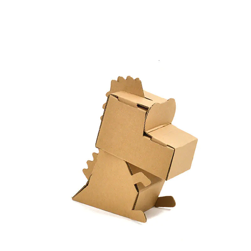 DIY Cardboard House Model for Kids - Craft & Color