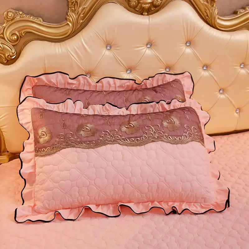 Thickened Lace Quilted Single Pillowcase