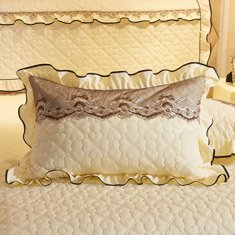 Thickened Lace Quilted Single Pillowcase