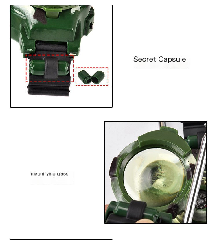 Camo Walkie Talkies for Kids - Toy Watch Pair