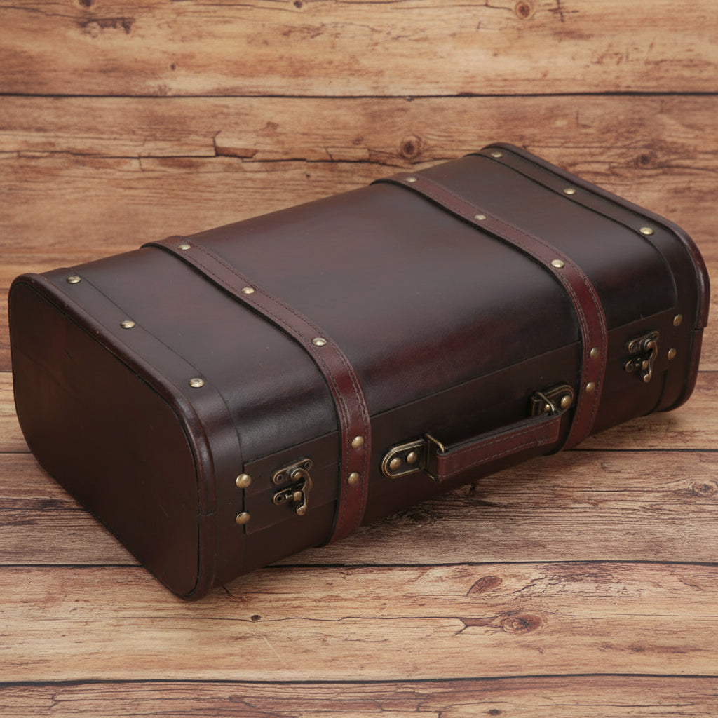 Vintage Wooden Suitcase