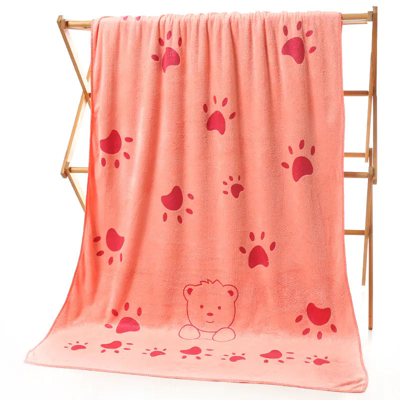 Microfiber Beach Towel with Cartoon Print Design