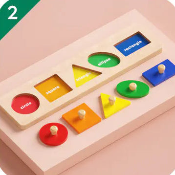 Montessori Shape Matching Puzzle Toy for Toddlers