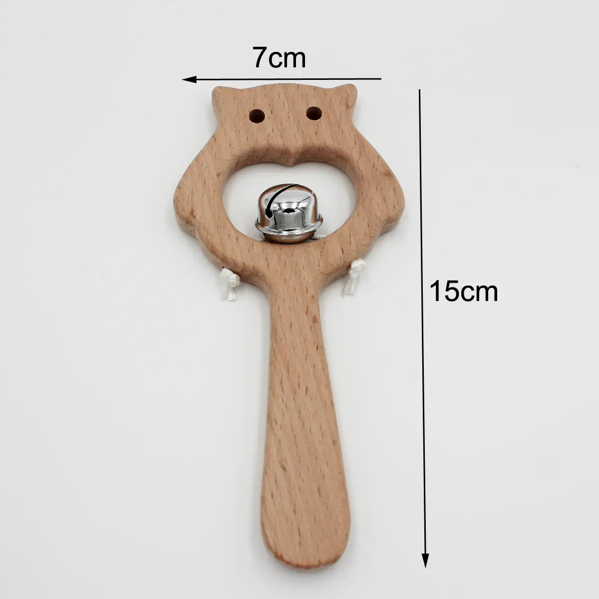 Wooden Beech Handle Chewing Baby Toy