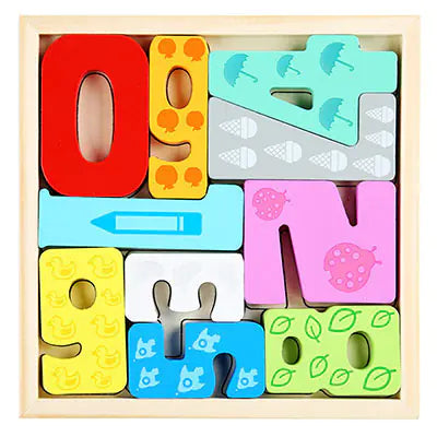 3D Cartoon Animal Wooden Puzzle for Early Learning