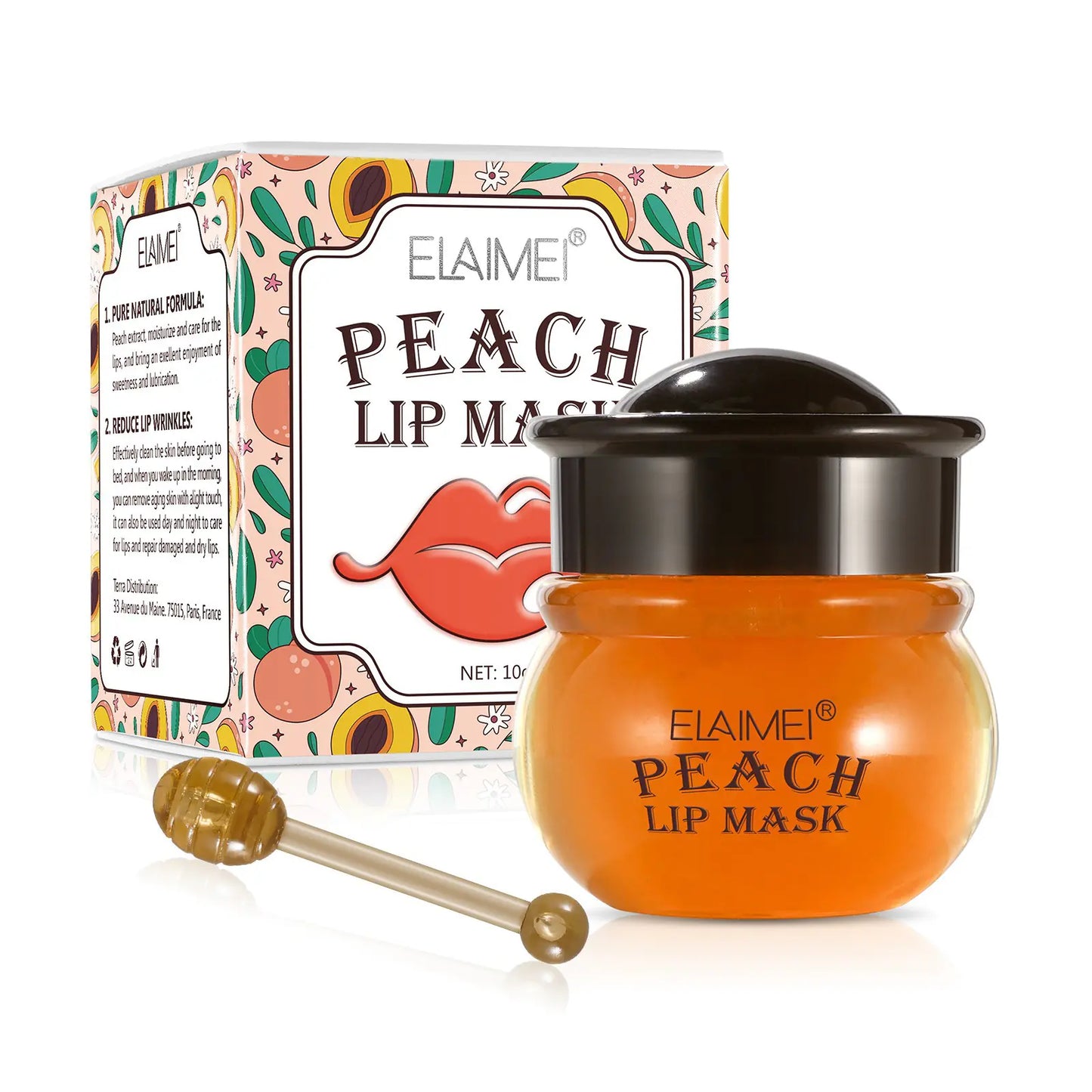 Peach and Honey Exfoliating Lip Mask