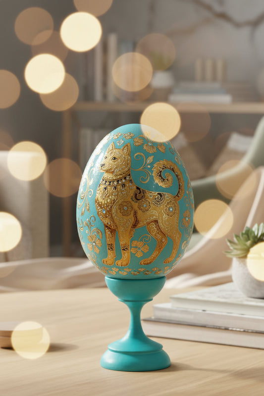 Royal Horse Wooden Easter Egg