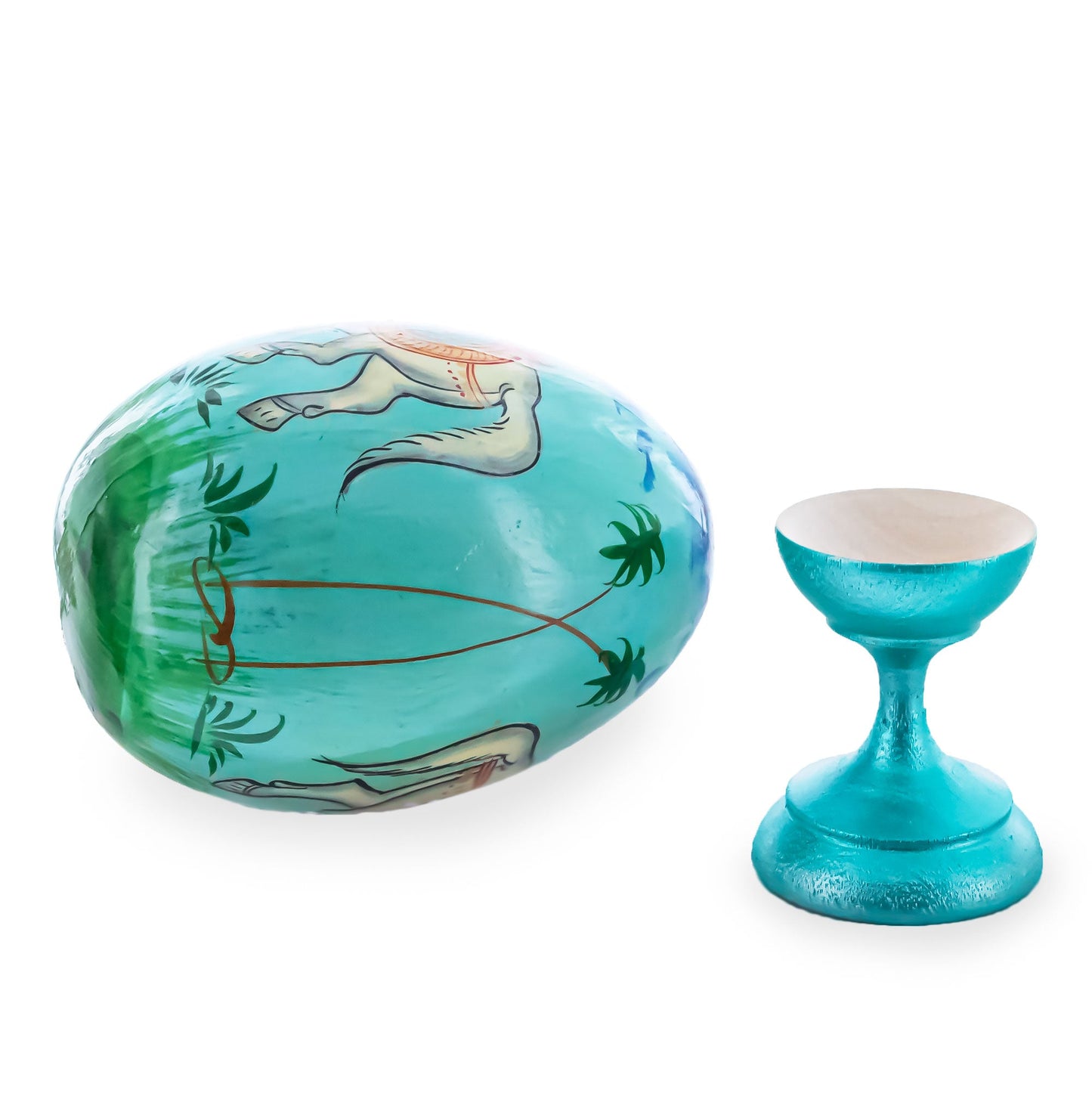 Royal Horse Wooden Easter Egg